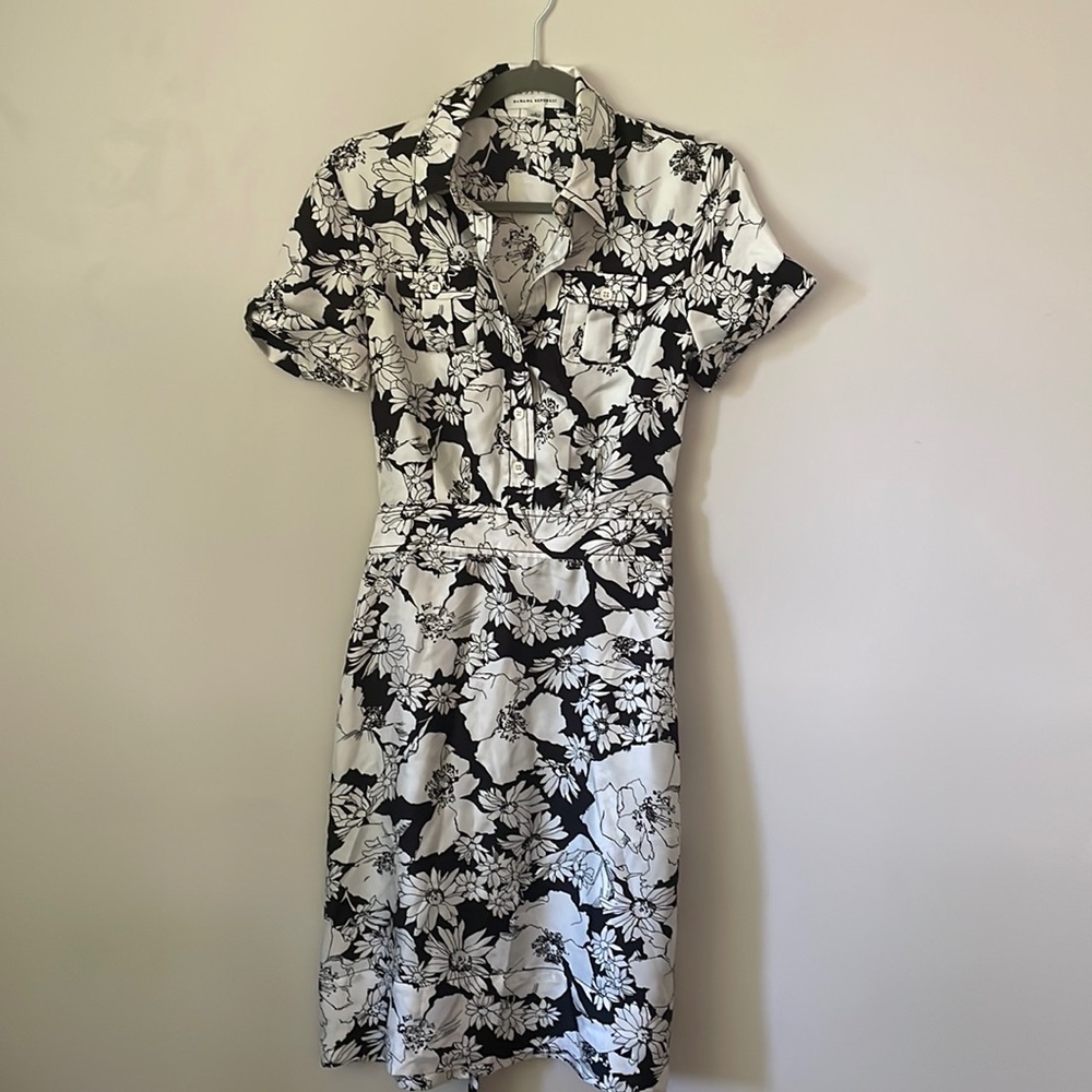 100% silk Banana Republic floral print dress size 0